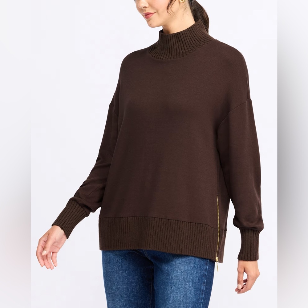 Z Supply Sable Rib Sweatshirt - Brown